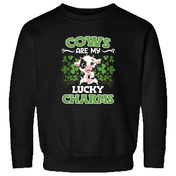 Discover Cows are my lucky charms farmer Sweatshirts