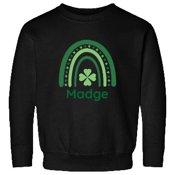 Discover Madge Clover Charm Boho Rainbow Sweatshirts