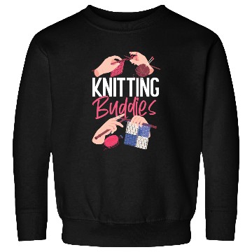 Discover Knitting Knitter Friends Besties Sweatshirts