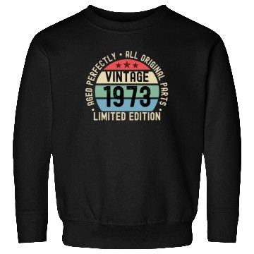 Discover 50th Birthday Vintage 1973 Sweatshirts