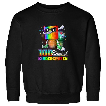 Discover 100 Days Of Kindergarten School Teacher Sweatshirts