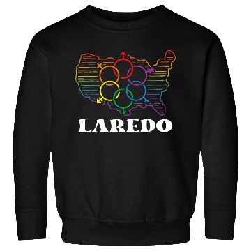 Discover Laredo Pride Month Pride Flag LGBT Community LGBTQ Sweatshirts