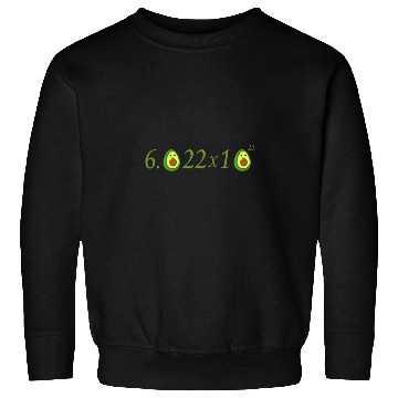 Discover Funny Avocado Avogadro' Number Sweatshirts
