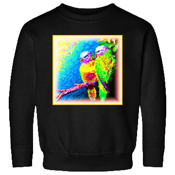 Discover A Vibrant and Joyful Rainbow Birds. Buy Now Sweatshirts