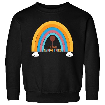 Discover I love rainbow & wine Sweatshirts