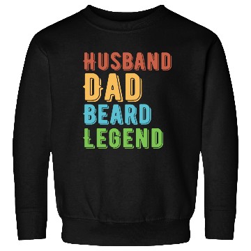 Discover Husband Dad Beard Legend Sweatshirts