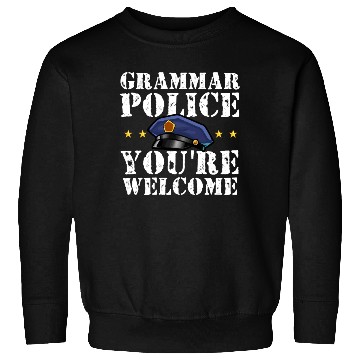 Discover Grammer Police - English Teacher Sweatshirts