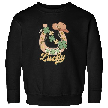Discover Lucky Shamrock Horseshoe Sweatshirts