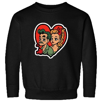 Discover Lovely Couple In Valentine’s Day Sweatshirts