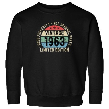 Discover 60th Birthday Vintage 1963 Sweatshirts