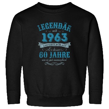 Discover 60th Birthday Vintage 1963 Sweatshirts