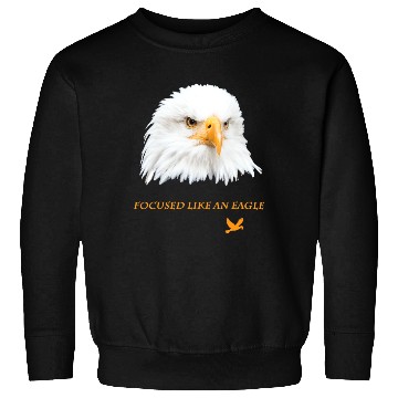 Discover Bald Eagle Gift Idea Focussed like an Eagle Photo Sweatshirts