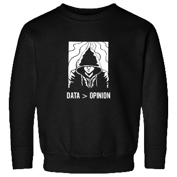 Discover Data > Opinion Code Coding Programmer Coder Sweatshirts