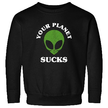 Discover Alien, Aliens, UFO, UAP, Space Unknown Flight Sweatshirts