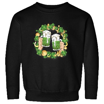Discover St. Patrick's Day Irish Green Beer, Wine Cups Sweatshirts