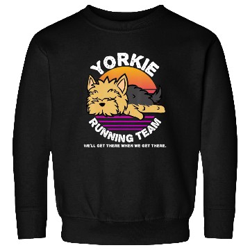 Discover Funny Yorkie Running Team Sweatshirts