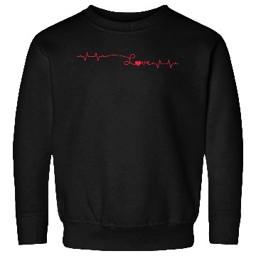 Discover Red ecg / ekg heartbeat Sweatshirts