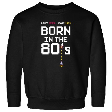 Discover 1983 Birtday Retro Gamer Pixel Born in the 80s Sweatshirts