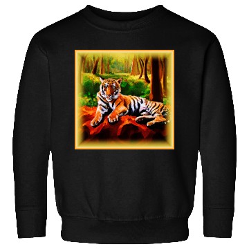 Discover "Majestic Tiger Resting in The Wild". Buy Now Sweatshirts