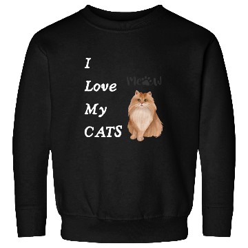 Discover I love my cats - Meow Sweatshirts