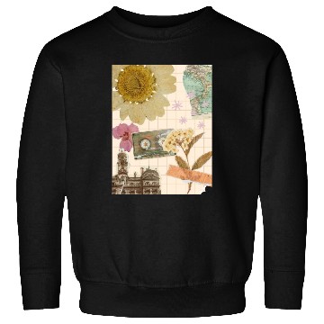 Discover Vintage flower architecture aesthetic collage Sweatshirts