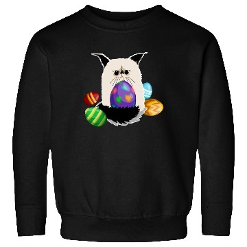 Discover Grumpy Cat Easter Bunny Nope Spring Holiday Sweatshirts