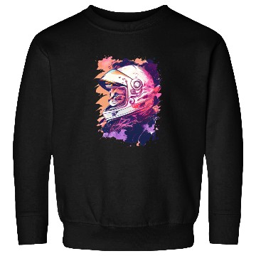 Discover Aesthetic Vaporwave Space Cat 80s 90s Astronaut Sweatshirts