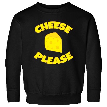 Discover Funny Cheese Please Swiss Cheese Wedge Sweatshirts