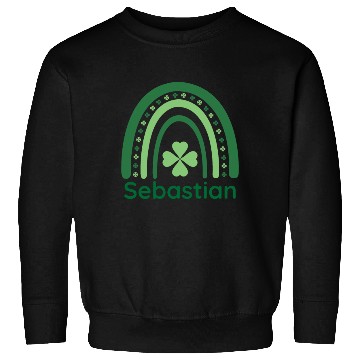 Discover Sebastian Clover Charm Boho Rainbow Sweatshirts