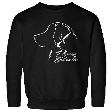Discover Funny Bernese Mountain Dog Profile dog mom Sweatshirts