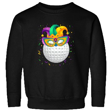 Discover Golf Ball Mardi Gras Sweatshirts