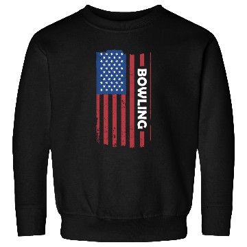 Discover Sport Us Flag Bowling Sweatshirts