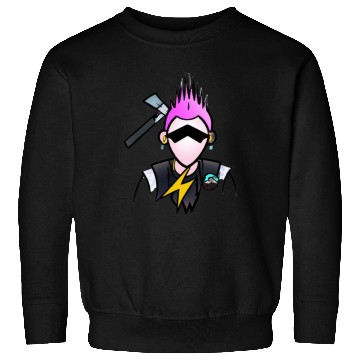 Discover Lightning Punk Sweatshirts