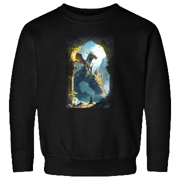 Discover Mystical Dragon Landscape Sweatshirts