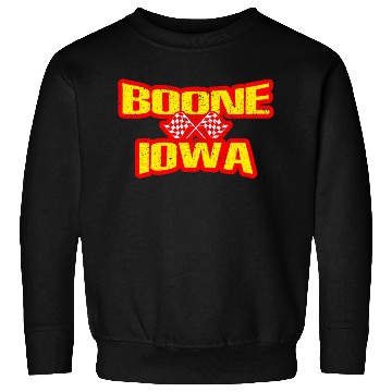 Discover Boone Iowa IA Midwest Hobby Stock Modified Race Ca Sweatshirts