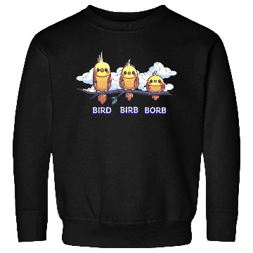Discover Bird Birb Borb Funny Birdwatching Cute Birds Lover Sweatshirts