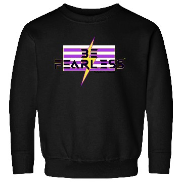 Discover Be Fearless Flag w/Bolt (white text) Sweatshirts