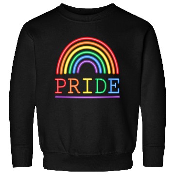 Discover Neon Lights Rainbow Pride Sweatshirts