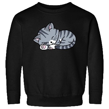 Discover Grey Tabby Sleeping Sweatshirts