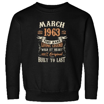 Discover March 1963 Birthday Surprise Sweatshirts
