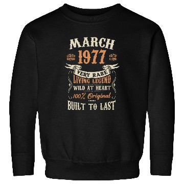 Discover March 1977 Birthday Surprise Sweatshirts