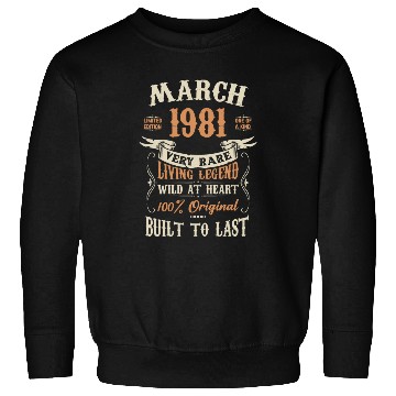Discover March 1981 Birthday Surprise Sweatshirts