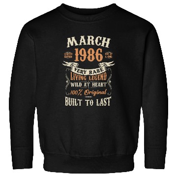 Discover March 1986 Birthday Surprise Sweatshirts
