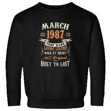 Discover March 1987 Birthday Surprise Sweatshirts