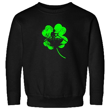 Discover Fishing St. Patrick's day shamrock Sweatshirts