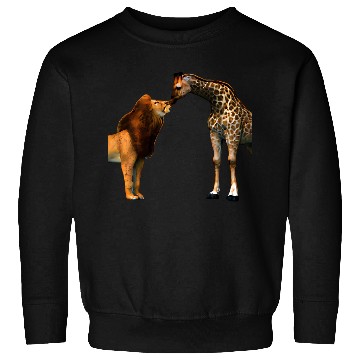 Discover Lion kisses giraffe Sweatshirts