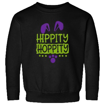 Discover Cute Sunday School or Egg Hunt Hippity Hoppity Sweatshirts