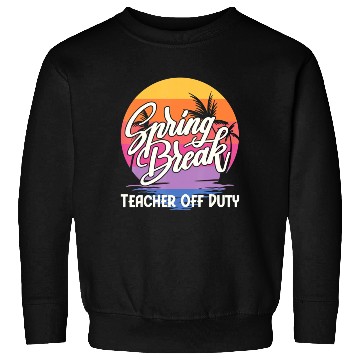 Discover Spring Break Squad Retro Spring Break Teacher Sweatshirts