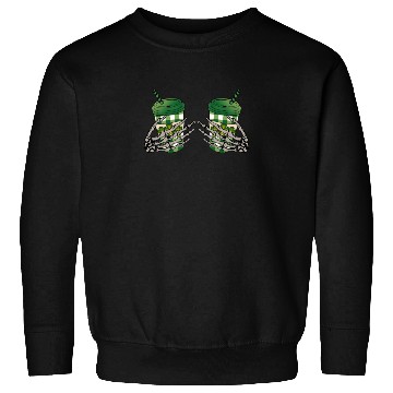 Discover Skeleton Hand Patricks day Graphics Sweatshirts