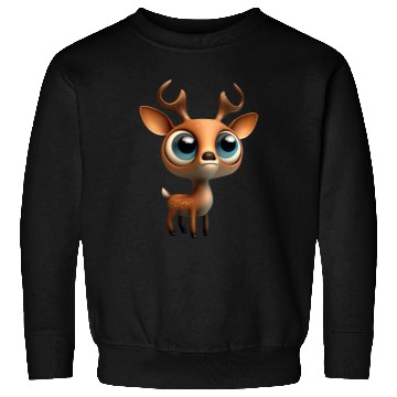 Discover Cute deer cartoon character Sweatshirts